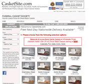 Tablet Screenshot of casketsite.com